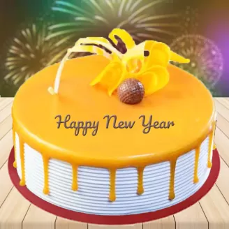 New Year Special Butterscotch Cake