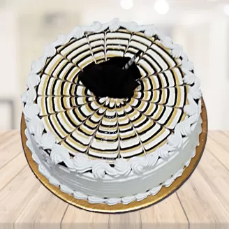 Designer Eggless Vanilla Cake