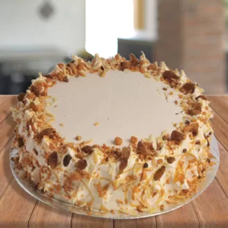 Eggless Butterscotch Cake