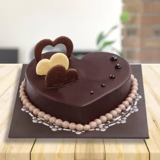 Special Heart Shape Chocolate Cake