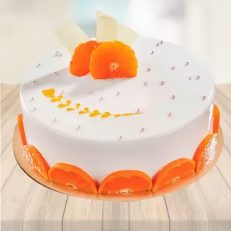 Vanilla Fruit Decorative Cake