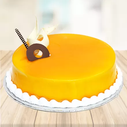 Decorated Mango Cake