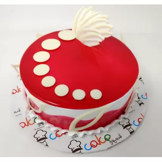 Premium Strawberry Fondant Cake