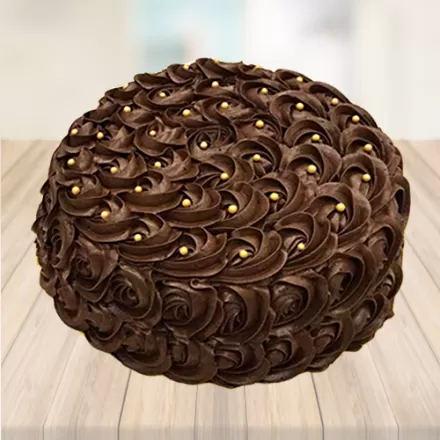 Dark Chocolate Rose Cake