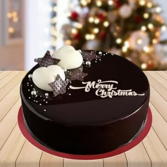 Merry Christmas Chocolate Cake