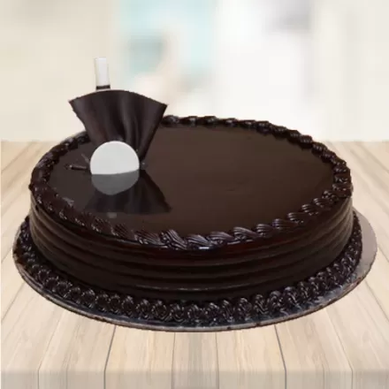Simple Dark Truffle Cake