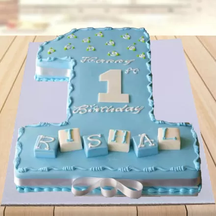 Baby First Month Cake. 1st Birthday Cake for Babies. Noida & Gurgaon –  Creme Castle