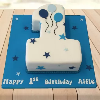 1st Birthday Special Fondant Cake