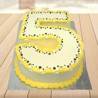 5th Birthday Special Digit Cake