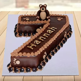 7th Digit Chocolate Birthday Cake