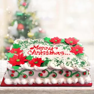 Merry Christmas Special Vanilla Cake