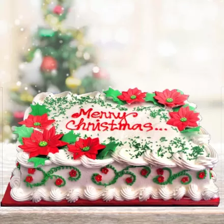 Merry Christmas Special Vanilla Cake