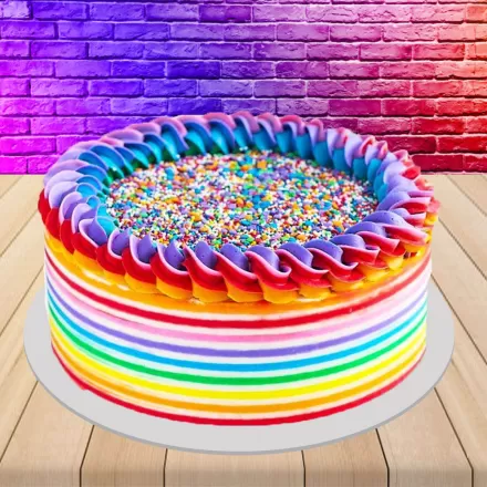 Happy Holi Rainbow Cakes