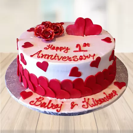 Simple & Romantic Anniversary Cake Design Ideas for couples-thanhphatduhoc.com.vn