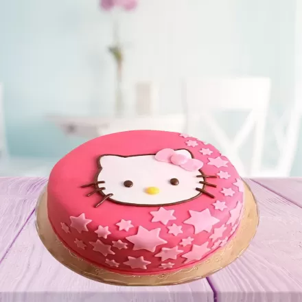 Sweet Hello Kitty Fondant Cake | Cartoon Cake