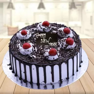 New Year Special Black Forest Cake