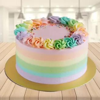 Simple Rainbow Cake