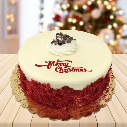 Merry Christmas Red Velvet Cake