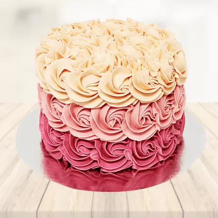 Swirl Rose Cake