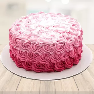Pink Rose Cake