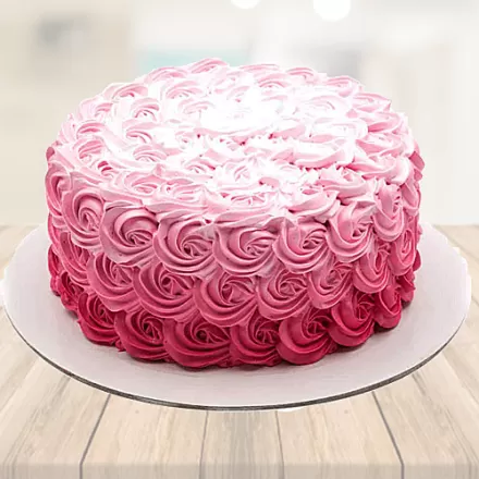 Pink Rose Cake