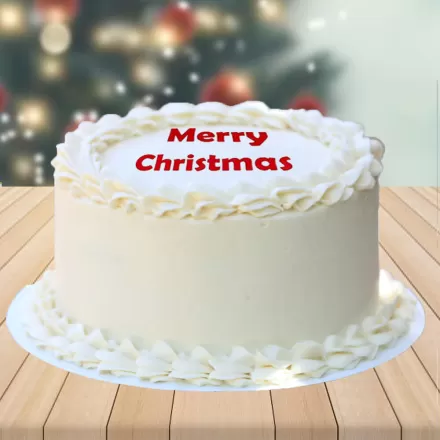 Christmas Special Vanilla Cake