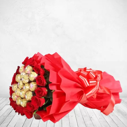  Ferrero Rocher Chocolate Roses Bouquet  