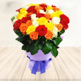 50 Mix Roses Bouquet