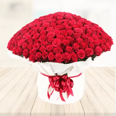 300 Red Roses Bouquet