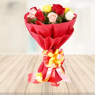 8 Mix Roses Bouquet