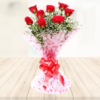 10 Red Roses Bouquet