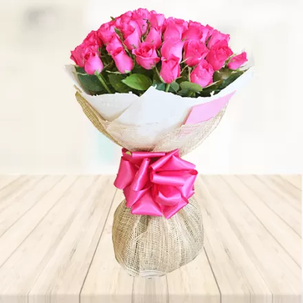 50 Pink Roses Bouquet