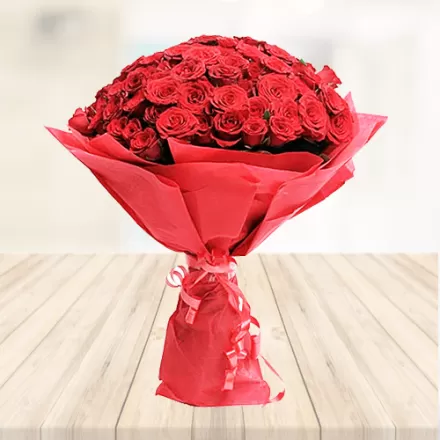 50 Red Roses Bouquet