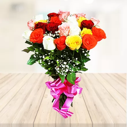 6 Mix Roses Bouquet