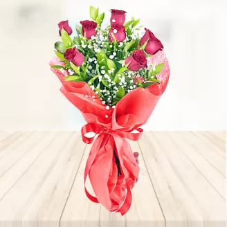 7 Red Roses Bouquet