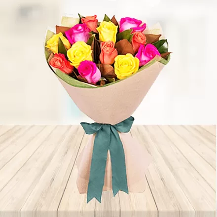 12 Mix Roses Bouquet