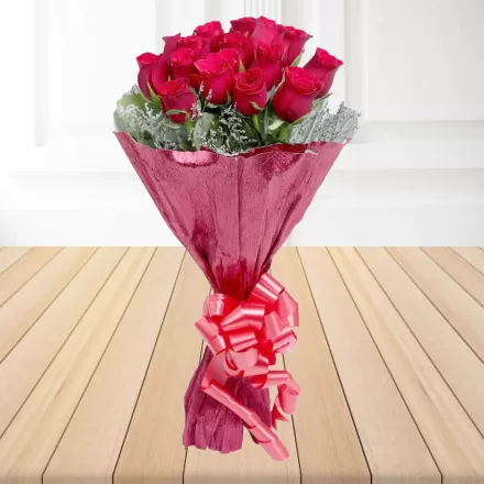 Elegant 15 Roses Bouquet