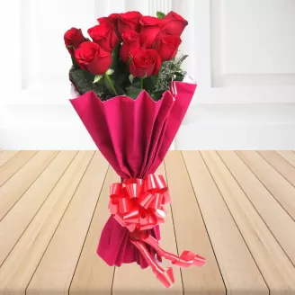 Special 10 Red Roses Bouquet
