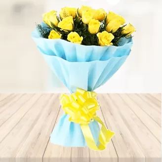 25 Yellow Roses Bouquet