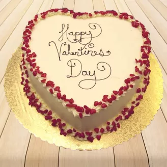 Delicious Heart Shape Valentine Cake
