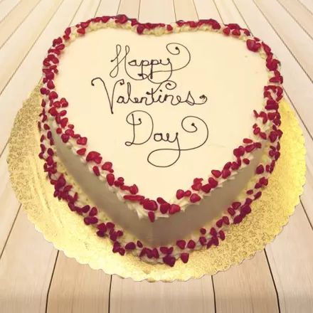 Delicious Heart Shape Valentine Cake