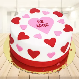 Be My Valentine Fondant Cake