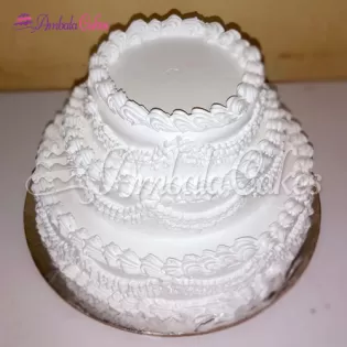 Vanilla 3-Tier Cake Delivered in Jagadhari