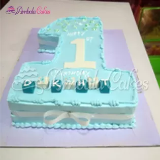 1st Birthday Cake for Boy 1.5 kg Delivered in Ambala Cantt