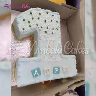 1st Birthday Cake For Boy Delivered In Naraingarh