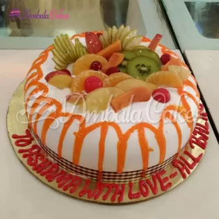 Premium Decorated Fruit Cake Delivered In Jagadhari