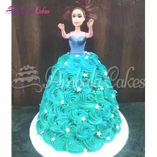 Barbie Doll Cake delivered in Derrabasi