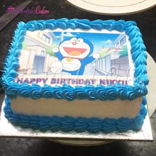 Doraemon Photo Cake Delivered in Jagadhari
