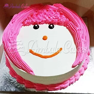 Cute Doll Face Cake delivered in Barara